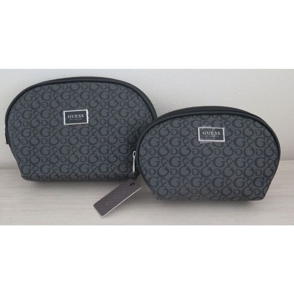 Guess T7960493 Women's Coal Rhodes Travel Cosmetic Makeup Pouches Set - Picture 6 of 10
